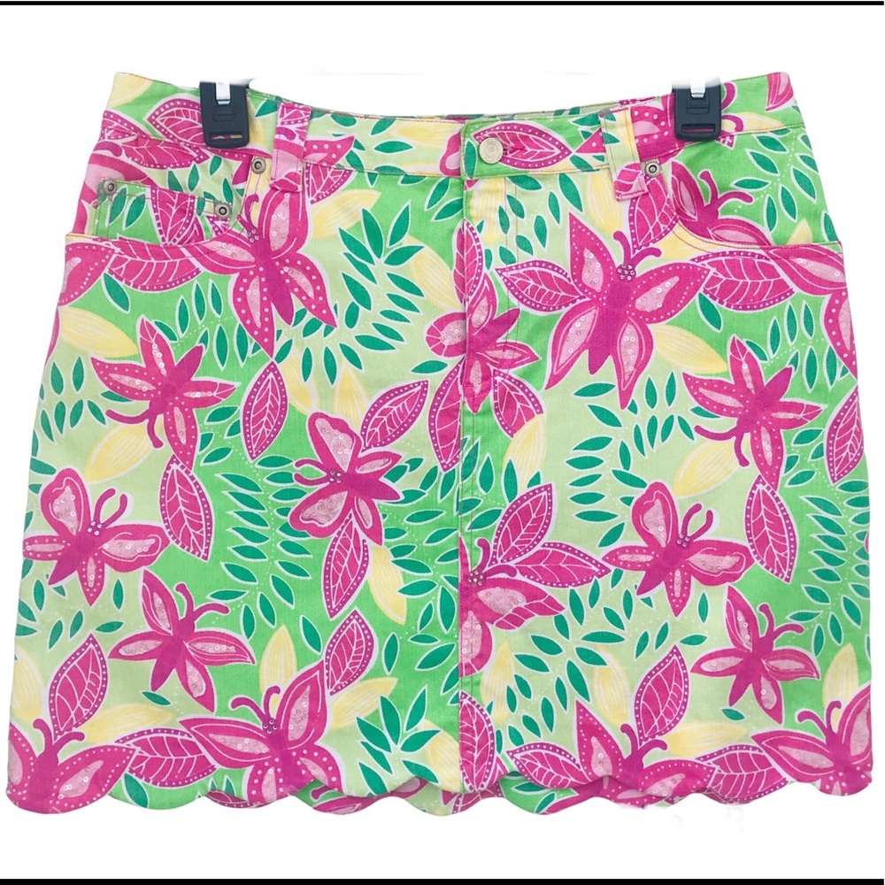 Lilly Pulitzer “Summer Fling”print Skirt EUC